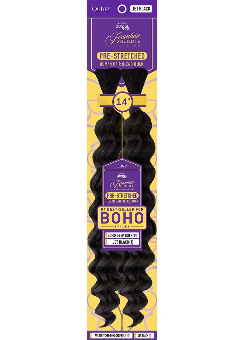 Outre Purple Pack Brazilian - Prestretched Boho Deep Bulk 14" (PLATINUM BLONDE 613)