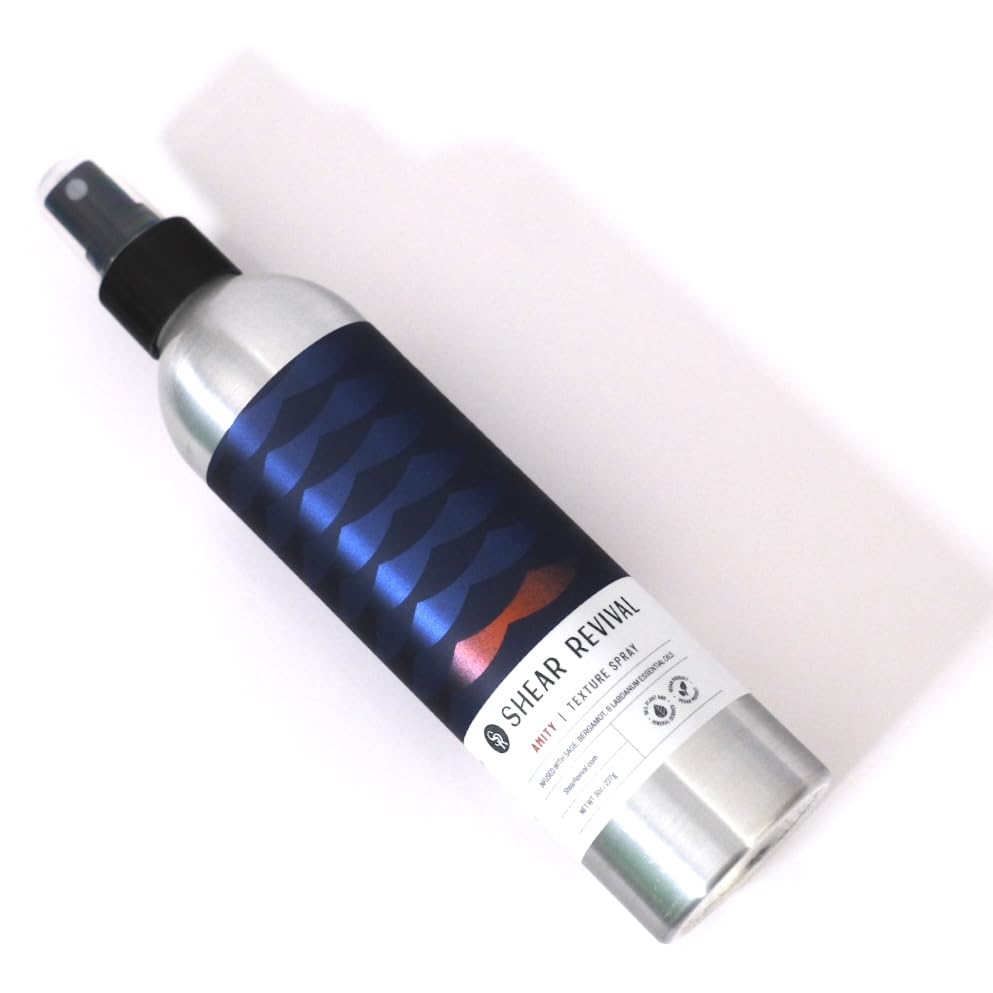 Shear Revival Amity Texture Spray for Men & Women - Vegan, Light Hold, Matte Finish for All Hair Types, Sage, Bergamot, and Labdanum Scent with Sea Beauty & Personal Care Shear Revival