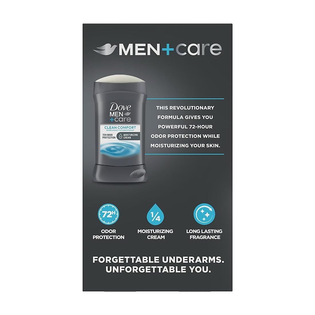 Dove Men+Care 72-Hour Deodorant Stick Aluminum Free- Clean Comfort, 3 pk./3 oz Beauty and Personal Care Dove