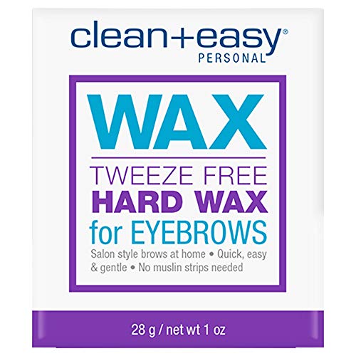 Clean + Easy Microwave Wax - Microwavable Wax Hair Removal for Face, Body & Eyebrows, At-Home Facial Waxing, 1 Oz Beauty and Personal Care Clean + Easy
