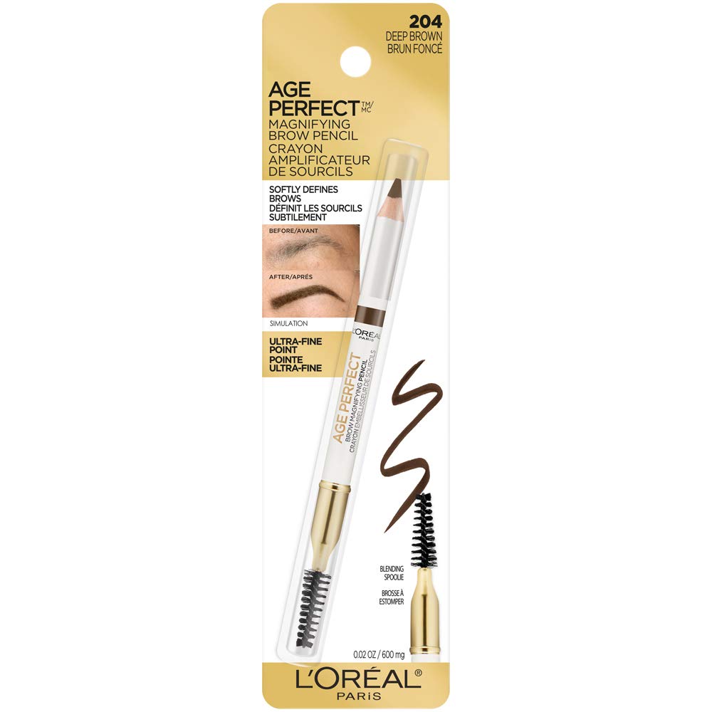 L’Oréal Paris Age Perfect Brow Magnifying Pencil with Vitamin E, Deep Brown Beauty & Personal Care L'Oreal Paris