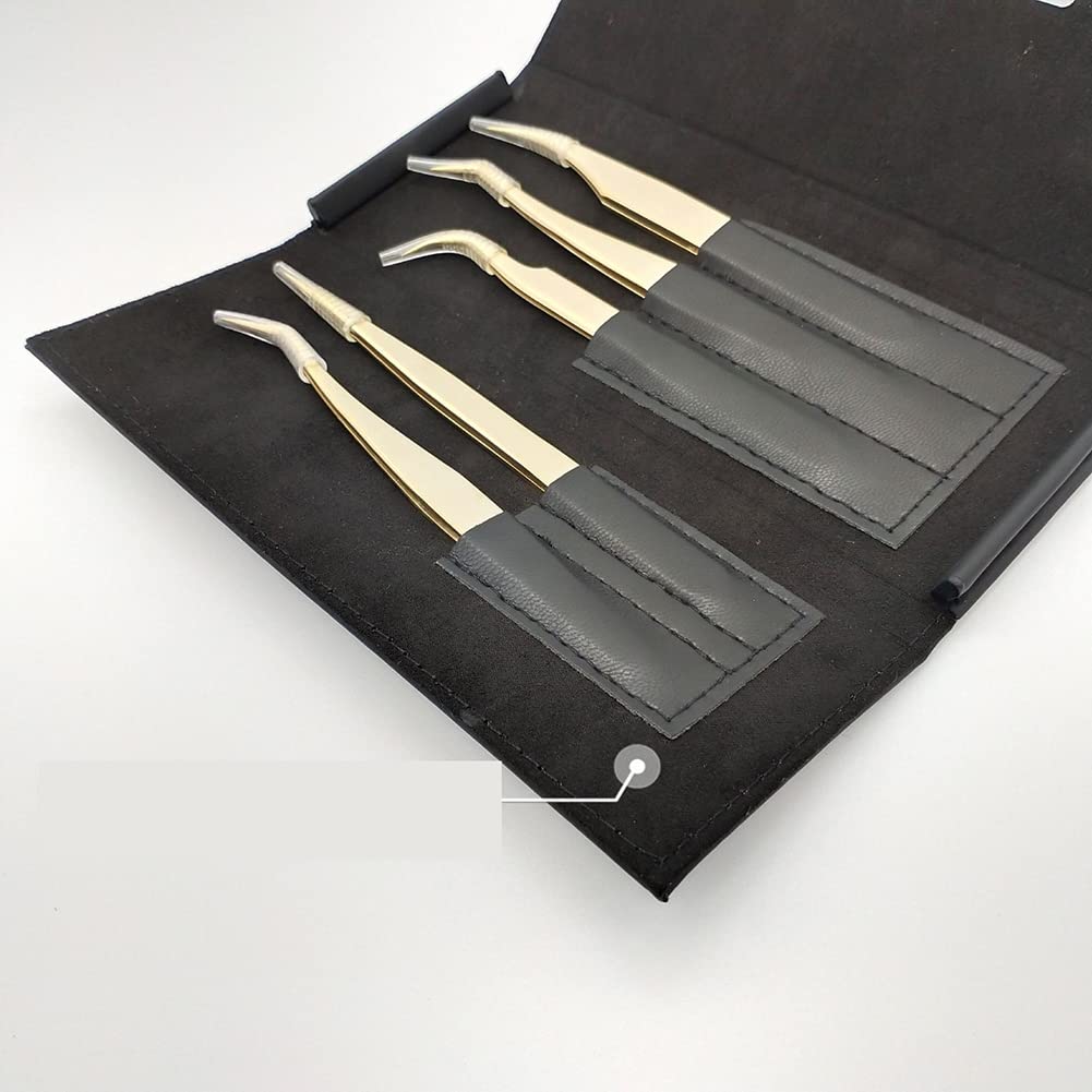 UUYYEO Black Lash Tweezer Case Empty Tweezers Storage Bag Portable Tweezer Holder Container Travel Bag for Eyelash Tweezers Beauty and Personal Care UUYYEO