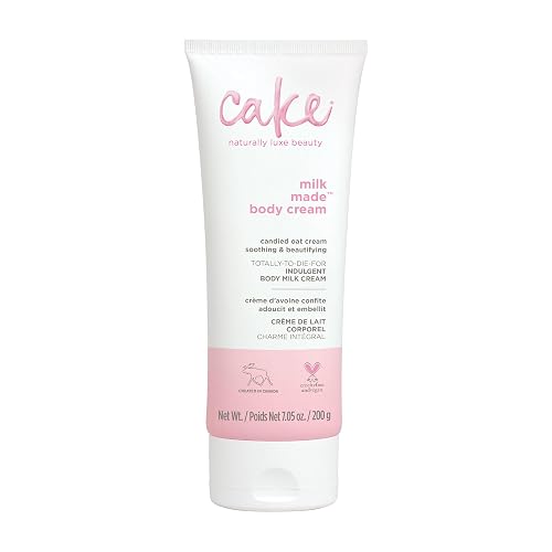 Cake Beauty, Shea Butter Body Cream Body Lotion For Women Dry Skin, Basic, Milk Made Indulgent, 7 Fl Oz Beauty & Personal Care Cake Beauty