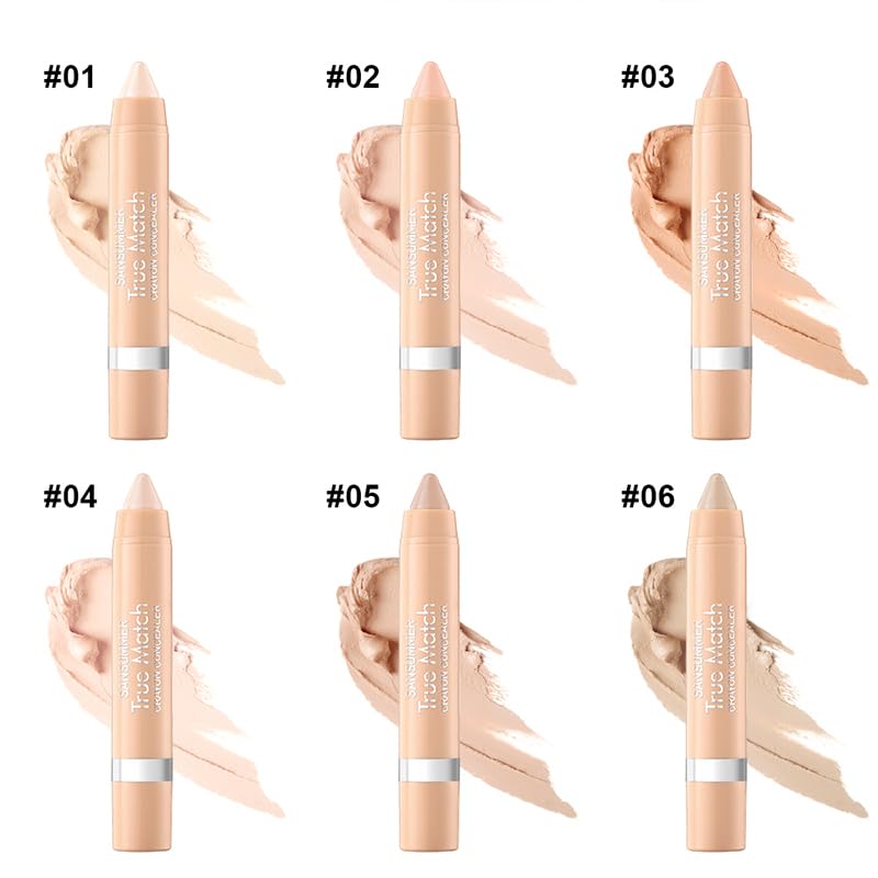 LIONDANCE 6pc Super-Blendable Crayon Concealer Moisturizing Eye Concealer To Cover Wrinkles And Dark Circles. Long-lasting Waterproof To Cover Tattoos Beauty & Personal Care LIONDANCE