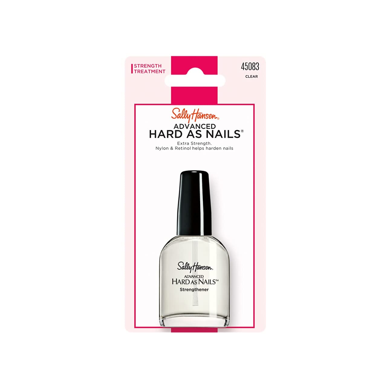 Sally Hansen Advanced Hard as Nails™, Clear Nail Strengthener, Includes Retinol and Nylon, Nourishing Beauty & Personal Care Sally Hansen