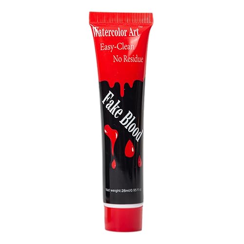 Funny Halloween Artificial Fake Blood, Cosplay Prop, Halloween Simulation Plasma for Home, can be applied to your face, arms, or body to create Beauty & Personal Care DSOPV