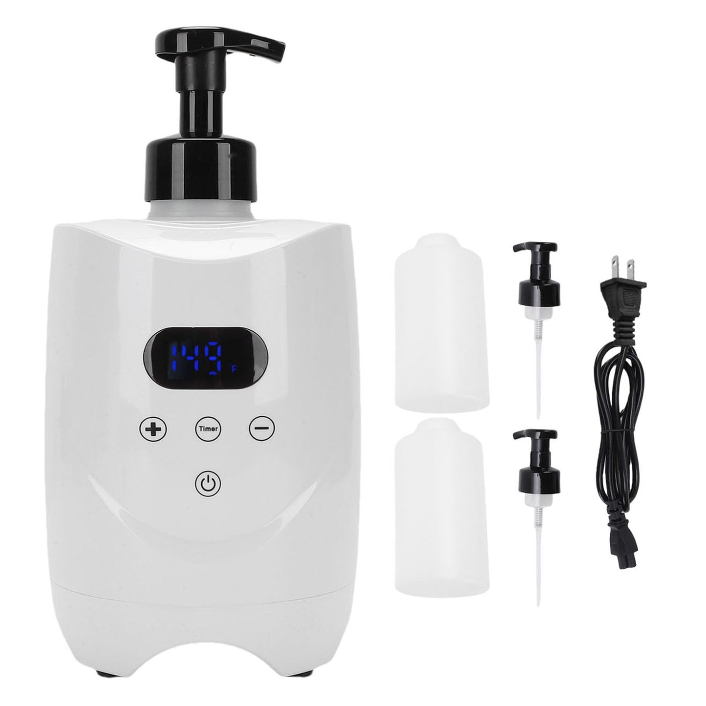 NOENNULL Hot Lather Machine for Shaving Fast Even Heating Professional Shaving Foam Warmer for Home Salon Barber Shop with 2 500ml Foam Bottle for Men Beauty and Personal Care NOENNULL
