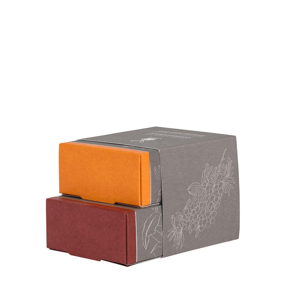 MÜHLE SHAVING CARE Shaving Soap Duo with the Mühle shaving soaps, Sea Buckthorn and Sandalwood Beauty and Personal Care MÜHLE