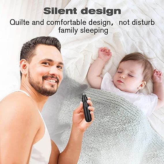 aiqiua Professional Painless Ear Nose Hair Trimmer for Men and Women, Nose Hair Trimmer,Waterproof Dual Edge Blades for Easy Cleaning, Easy to use Beauty and Personal Care aiqiua