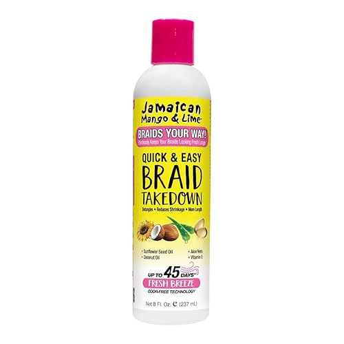 Jamaican Mango & Lime Braids Your Way Quick & Easy Braid Takedown Lotion - Detangling & Braid Removal Softens Knots, Reduces Breakage, Moisturizes Beauty & Personal Care Jamaican Mango & Lime