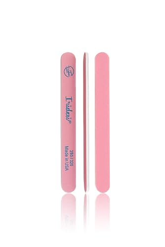Nail Files and Buffers Premium Pink Light Pink 280 320 Washable Emery Boards 7 Inches Long 12 Pack Beauty & Personal Care Iridesi