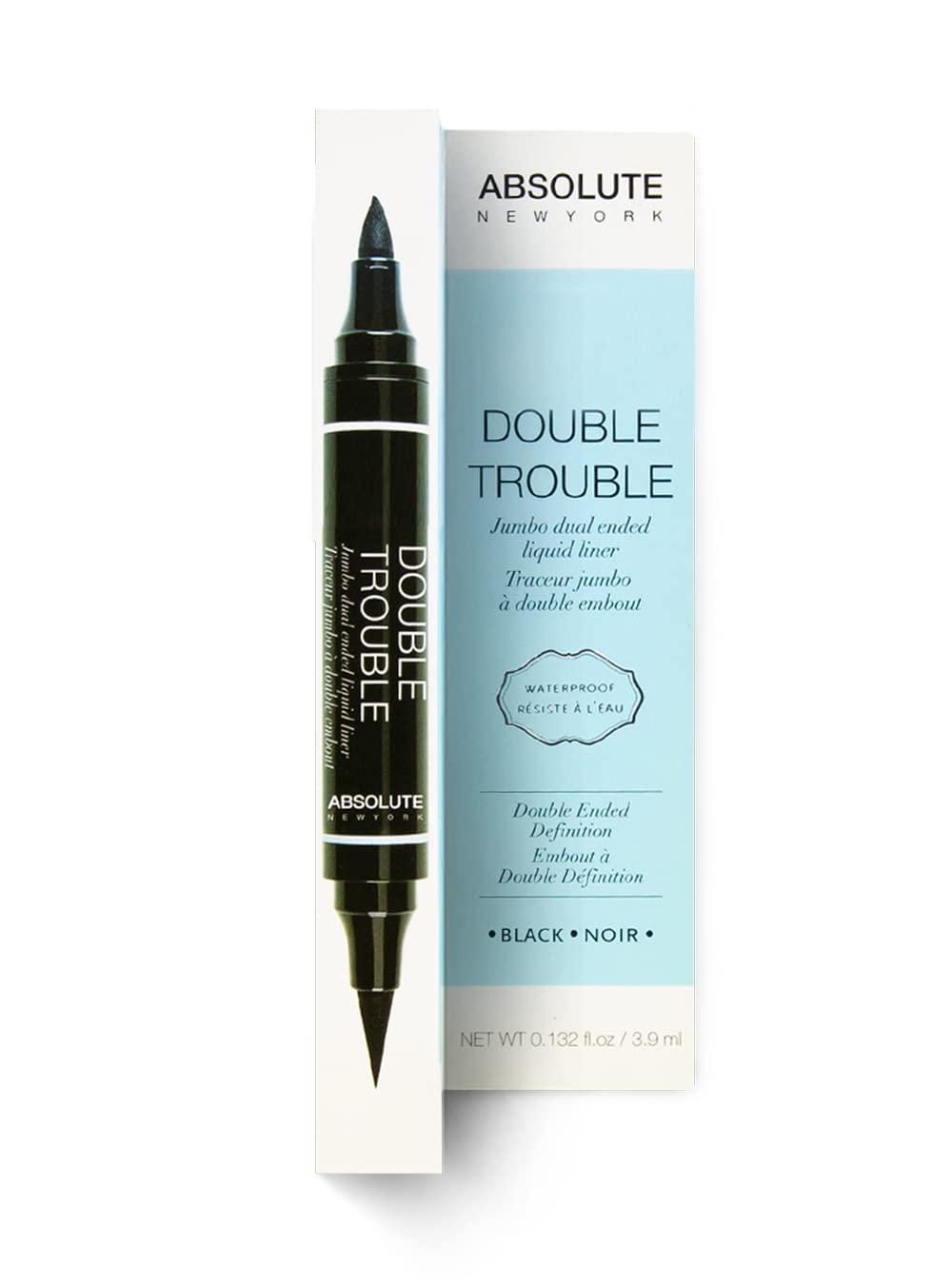 Absolute New York Double Trouble Liner Super Slim Angled Tip Double Ended Liner Beauty & Personal Care Absolute New York