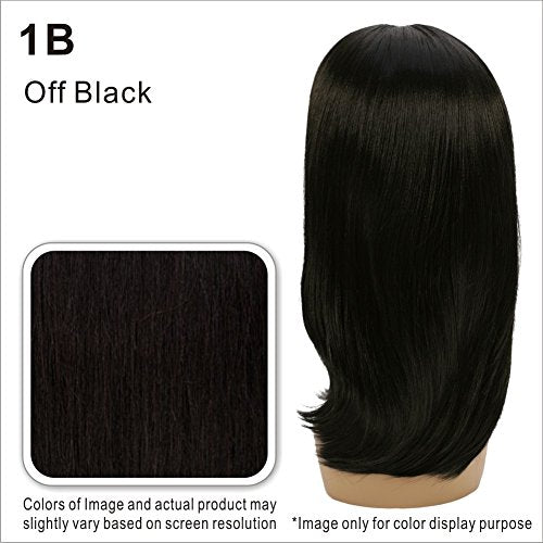 Vivica A Fox Hair Collection BP-Loui Bang N Pony Yaki Texture New Futura Fiber, Color 1b, 6.8 Ounce