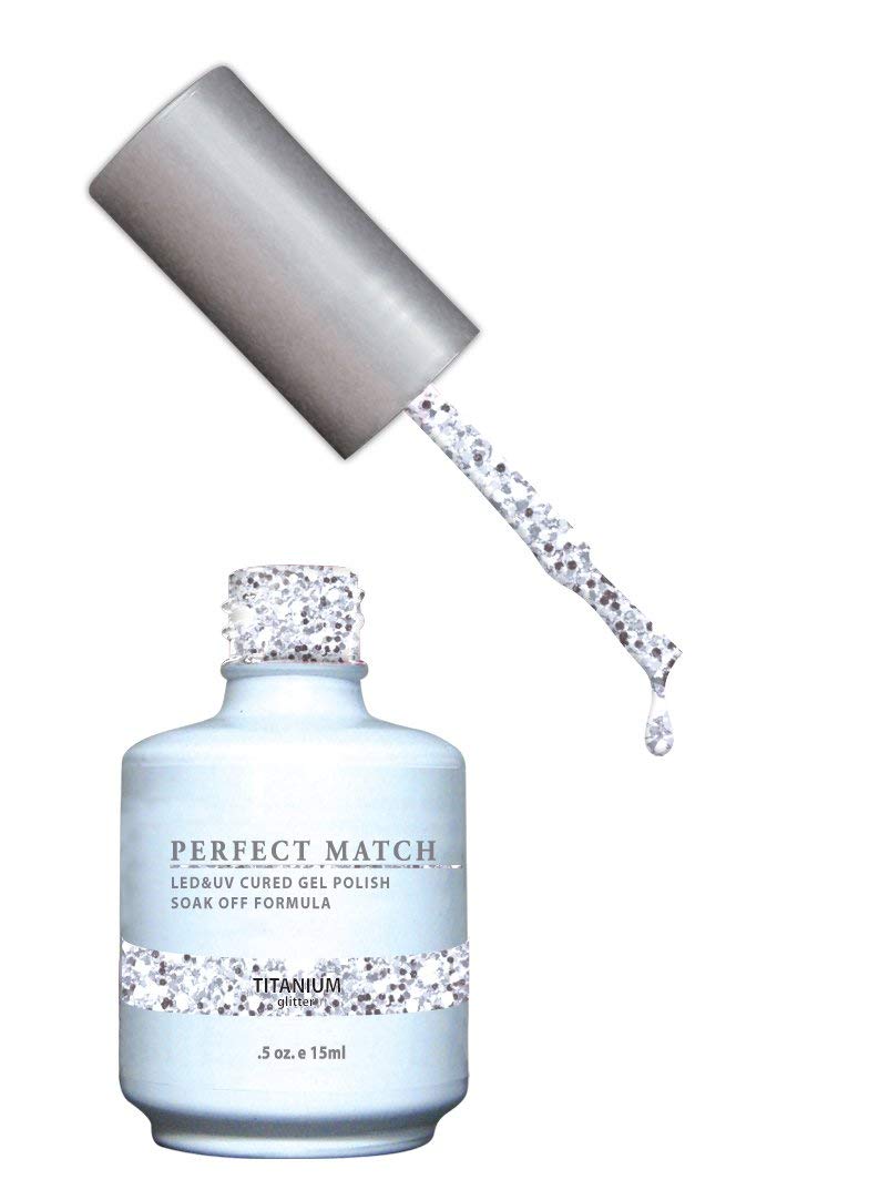 LeChat Perfect Match Gel Polish, Titanium, 0.5 Fl Oz (PMS134)