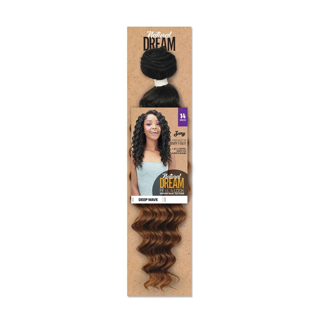 Zury Sis Synthetic Natural Dream Weave - Deep Wave 30" (Color : 1 Jet Black)