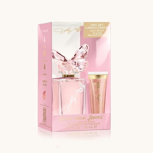 Dolly Parton Scent from Above Perfume and Lip Gloss - Eau de Toilette Spray for Women - Floral, Fruity, Casual & Feminine Perfume with Notes of Beauty & Personal Care SCENT BEAUTY