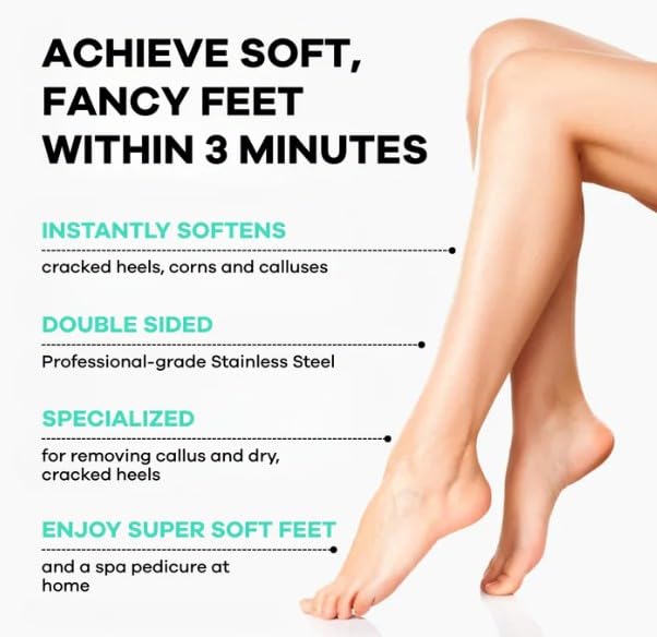 Dermasuri - Callus Remover Foot Scrub - Exfoliating Feet Spray-on Formula and Reusable Deluxe Sole File - Dead Skin Remover, Callus Rasp Scrubber Beauty & Personal Care Dermasuri