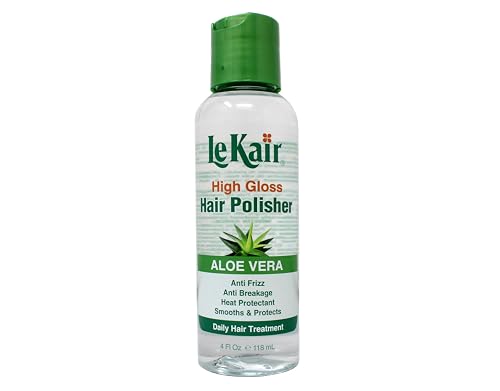 LeKair High Gloss Hair Polisher with Aloe Vera, Anti Frizz, Anti Breakage, Heat Protectant, Smooths & Protects Daily Hair Treatment 4 fl. Oz Beauty & Personal Care Le Kair
