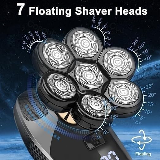CYRMPQ Electric Razor for Men, 5 in 1 Shaver for Men Electric Shaver Powerful Bald Head Shaver Beard Shaving Machine for Men Razor Husband Boyfriend Beauty and Personal Care CYRMPQ