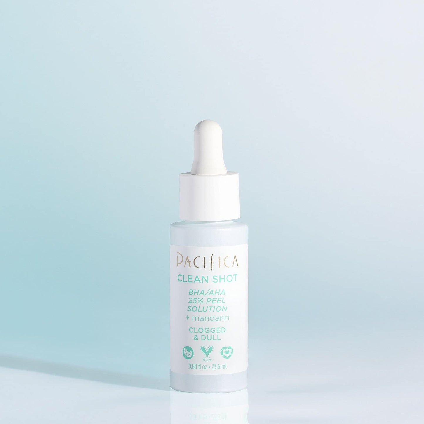 Face Serum by Pacifica - Clean Shot AHA-BHA 25% Peel Solution with Glycolic & Salicylic Acid - Exfoliating Facial Peel with Willow Bark, Turmeric Beauty & Personal Care Pacifica