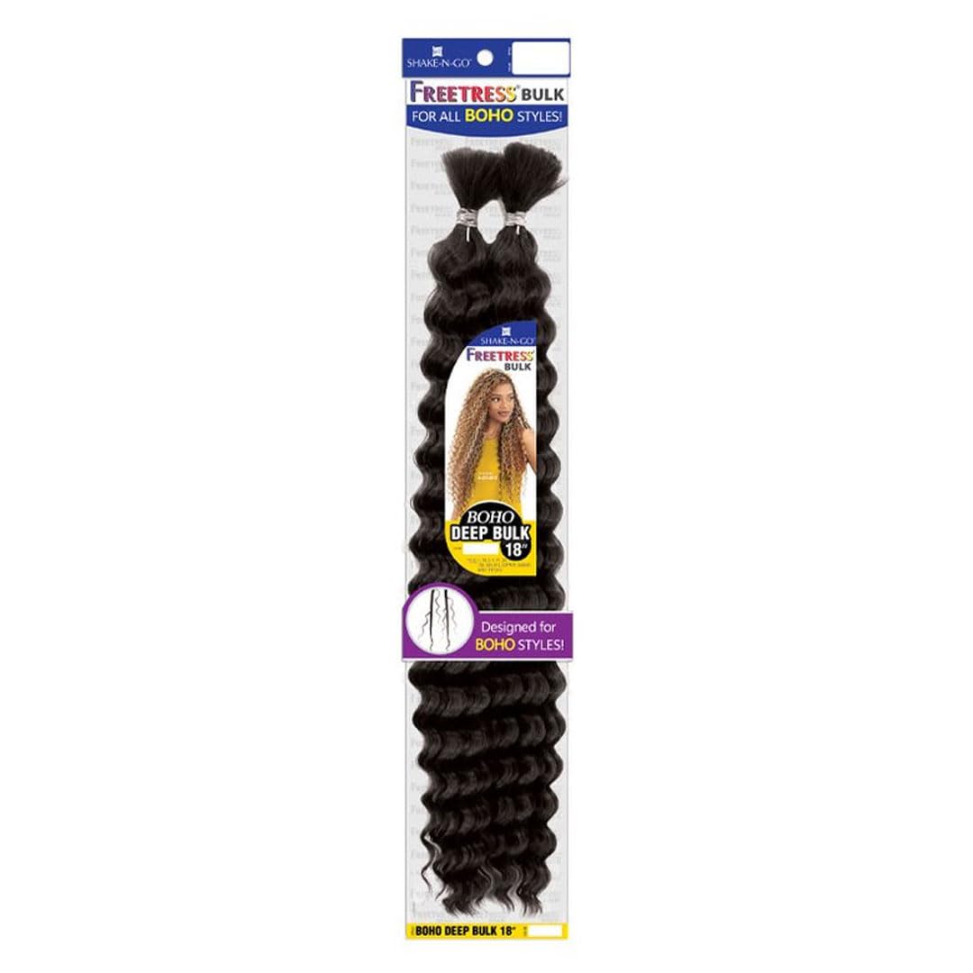 Shake N Go Freetress Synthetic Braid - Boho Deep Bulk 22" (GINGER)