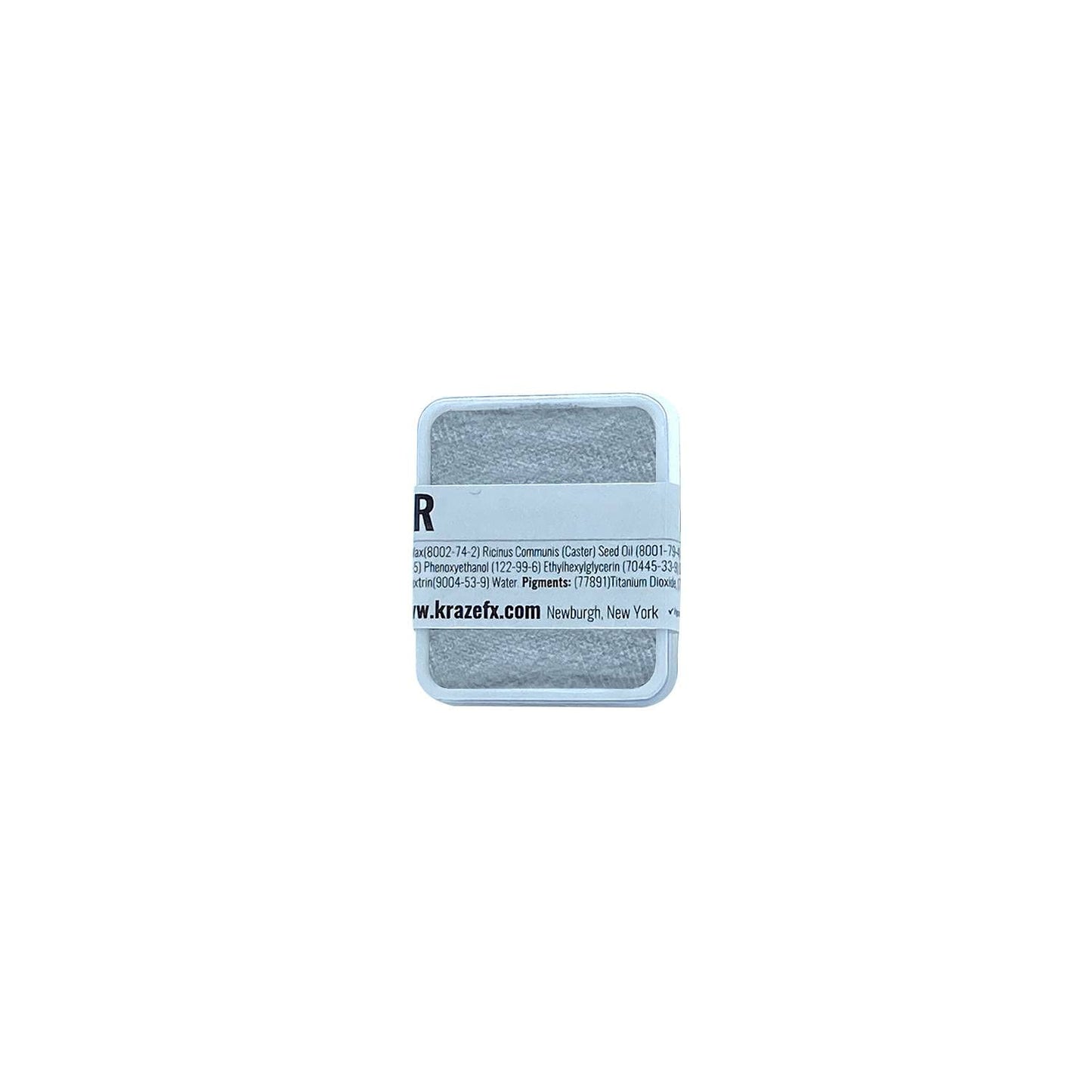 Kraze FX Face Paint Palette Refill - Silver Face Paint (6 gm) - Hypoallergenic Non-Toxic Water Activated Professional Halloween Face & Body Painting Beauty & Personal Care Kraze FX