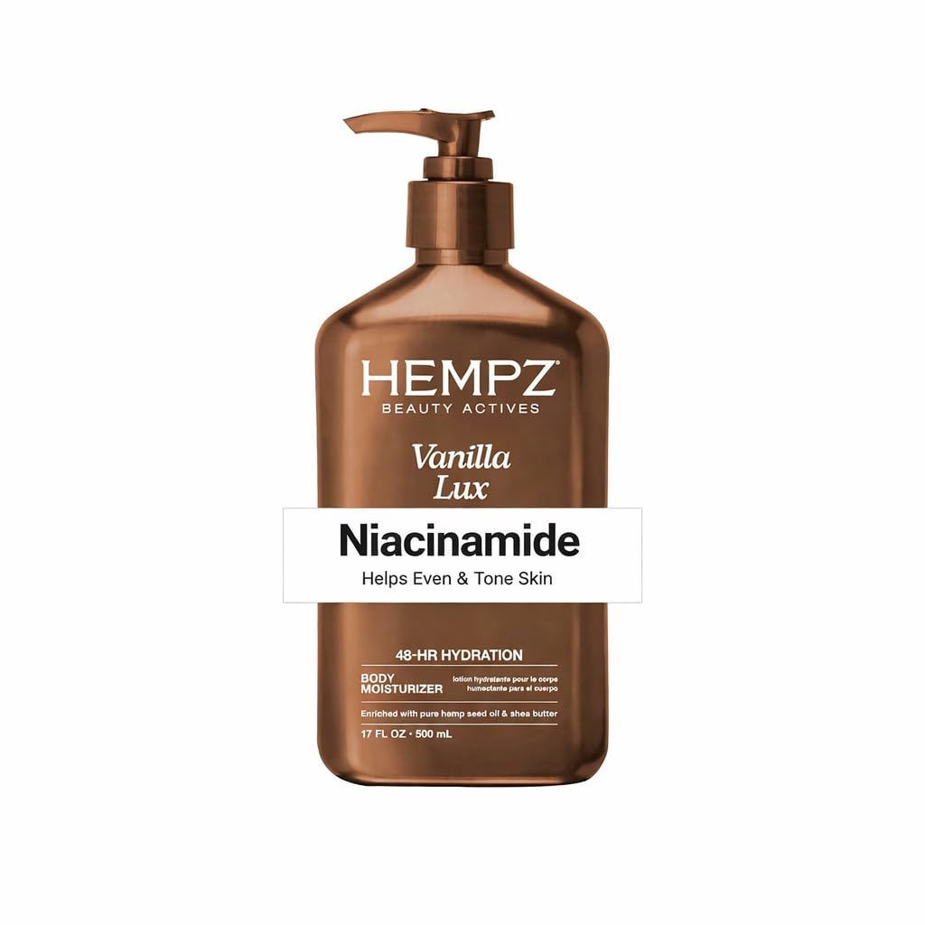 Hempz Vanilla Lux Herbal Body Moisturizer 17 oz. NEW LOOK Beauty & Personal Care Hempz