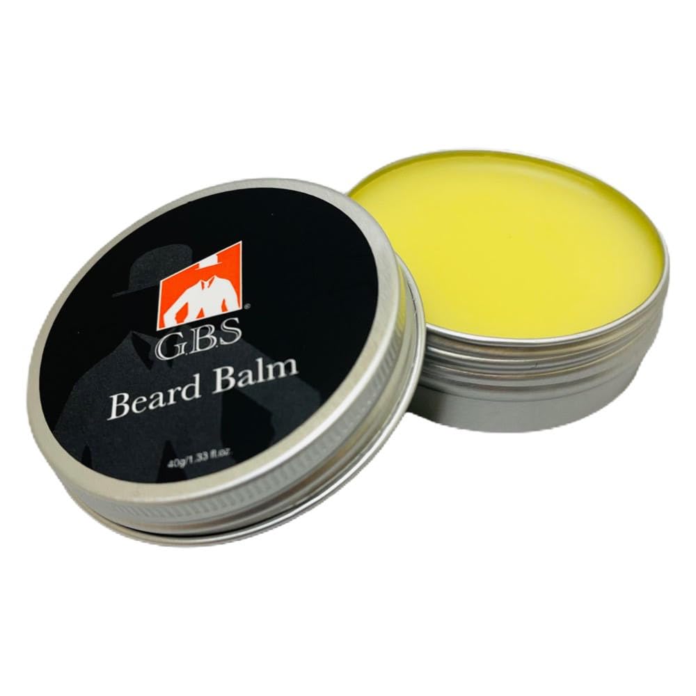 G.B.S Beard Balm with Citrus Scent - Styles, Strengthens & Softens Beards & Mustaches - Leave in Conditioner Wax for Men (1 Pack) Beauty and Personal Care G.B.S