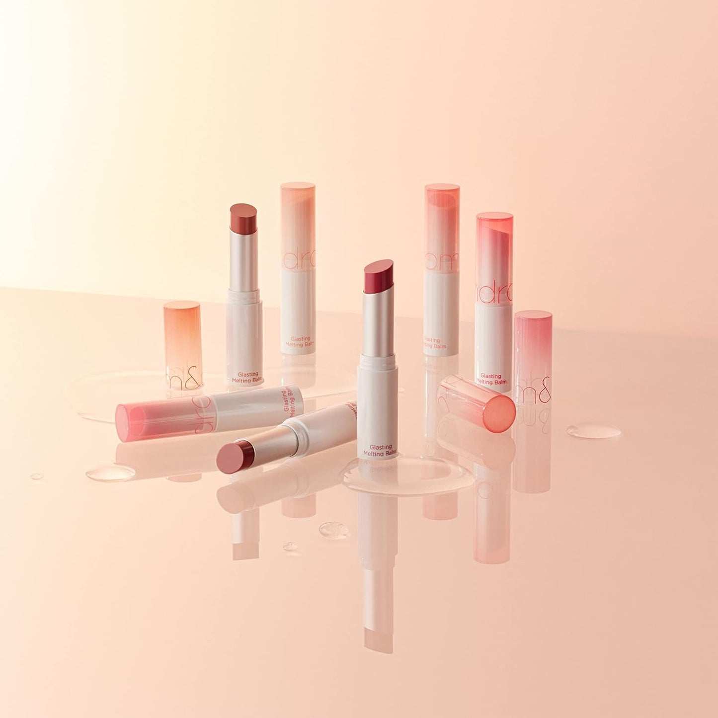 rom&nd GLASTING MELTING BALM 02 Lovey Pink - K-Beauty Vegan Tinted Lip Balm for Dewy, Hydrated, & Plump Lips - Non-Sticky Glossy Finish & Buildable Beauty and Personal Care rom&nd