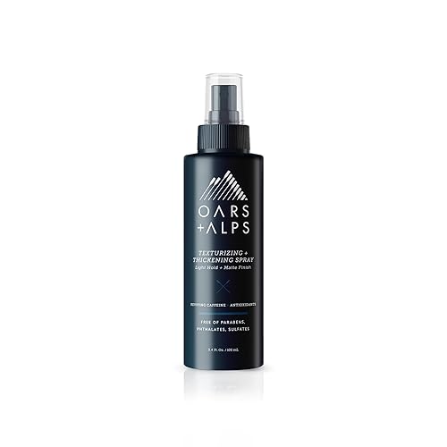 Oars + Alps Texturizing and Thickening Spray for Hair, Promotes Hair Growth, Sandalwood and Amber Scent, 3.4 Fl Oz Beauty & Personal Care Oars + Alps