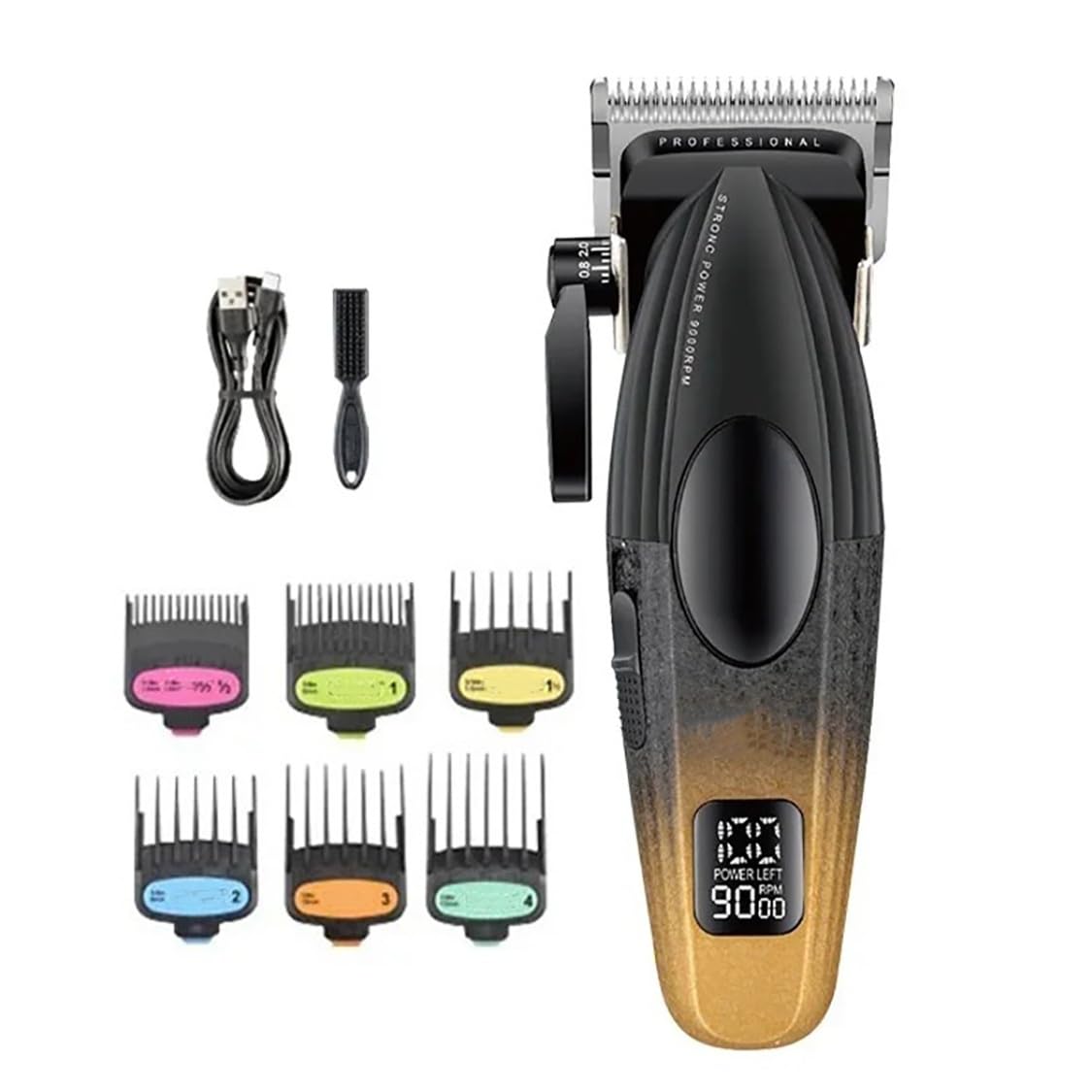 GLESVOWIO Hair Clippers for Men Professional Barber Cordless Rechargeable Trimmer Electric Cutting Machine Metal Body Beauty and Personal Care GLESVOWIO