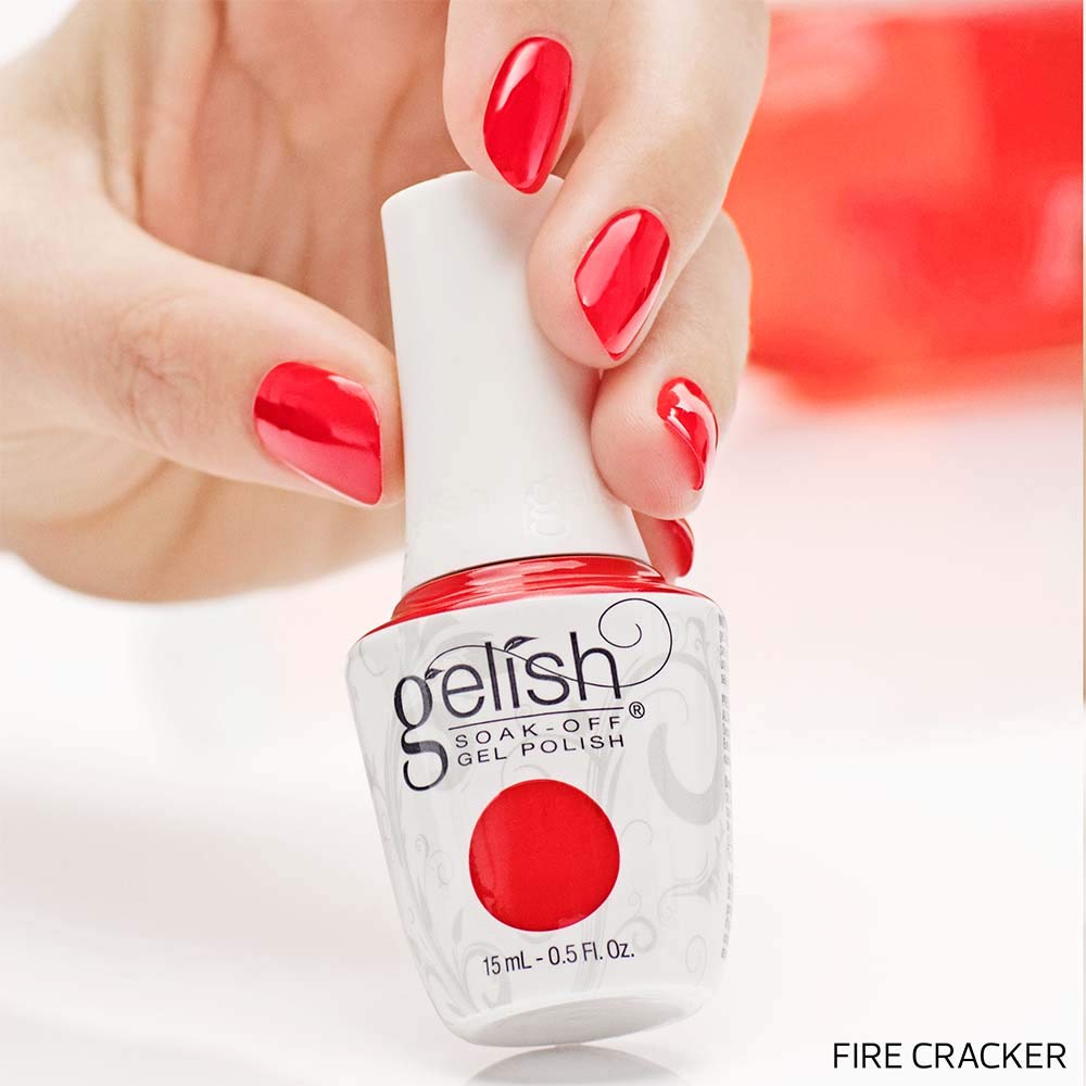 Gelish Soak-Off Gel TPO-Free Long-Lasting Nail Polish: Fire Cracker, 15mL