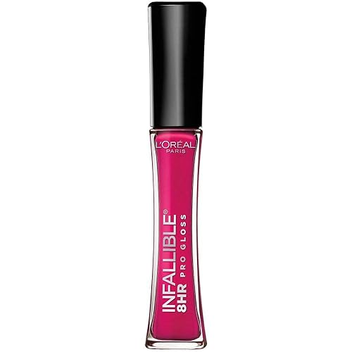L'Oreal Paris Makeup Infallible 8 Hour Lip Gloss, Comfortable & Hydrating Formula, Posy, 0.5 fl.oz. Beauty & Personal Care L'Oreal Paris