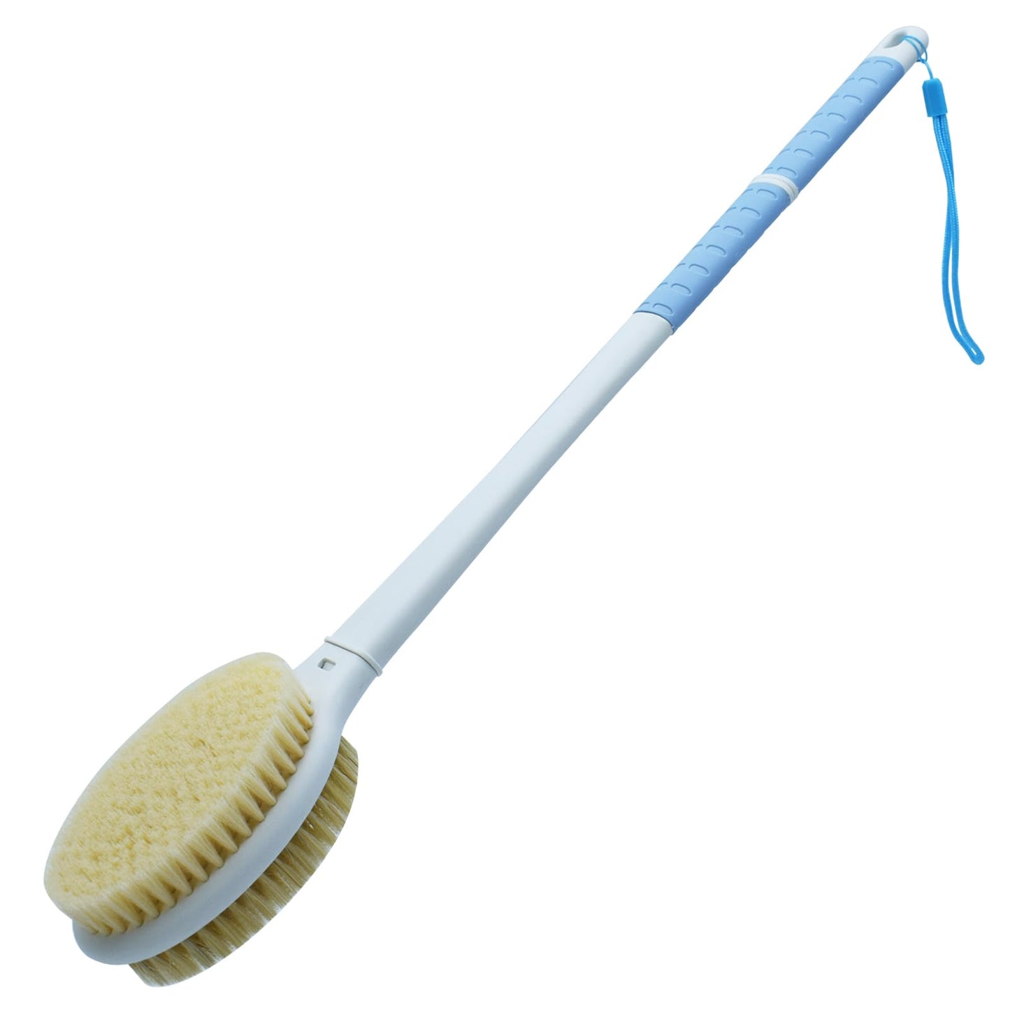 Shower Brush with Soft and Stiff Bristles, 20.5" Extended Long Handle Back Scrubber Dual-Side Bath Brush Body Exfoliator for Wet or Dry Brushing Beauty & Personal Care TEGOOL