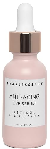 Pearlesssence Anti-Aging Eye Serum with Retinol & Collagen - Helps Reduce Fine Lines & Wrinkles | Gentle & Lightweight Formula | Plumps & Tightens Beauty & Personal Care Pearlessence