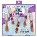 L.A. COLORS All Is Bright 5pc Glossy Lip Set, Lips Be Glossy, 1 Fl Oz (Pack of 1) Beauty & Personal Care L.A. COLORS