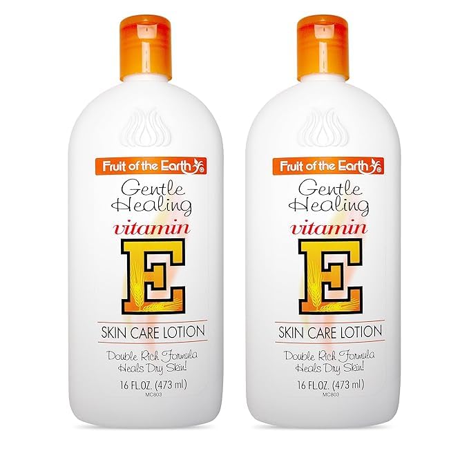 Fruit of the Earth, Vitamin E Lotion 16 oz (2 Pack), with Natural Antioxidants and Aloe Vera, Non-Greasy Formula Beauty & Personal Care Fruit of the Earth