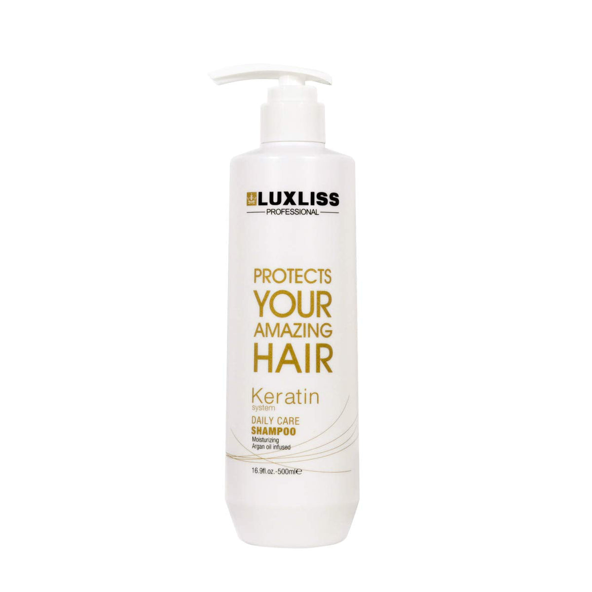 Luxliss Keratin Daily Care Shampoo and Conditioner Set, 2 Pack (16 Fl Oz each), Moisturizing, Anti-frizz, Repairing, for Chemically Treated Hair Beauty & Personal Care Luxliss