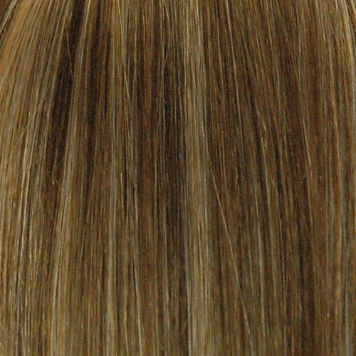 Jewell Blush Wig Color Toasted Almond - Sepia Wigs 30" Long Straight Layered Synthetic Fiber Full Bangs Fantasy Sexy Costume Light Brown