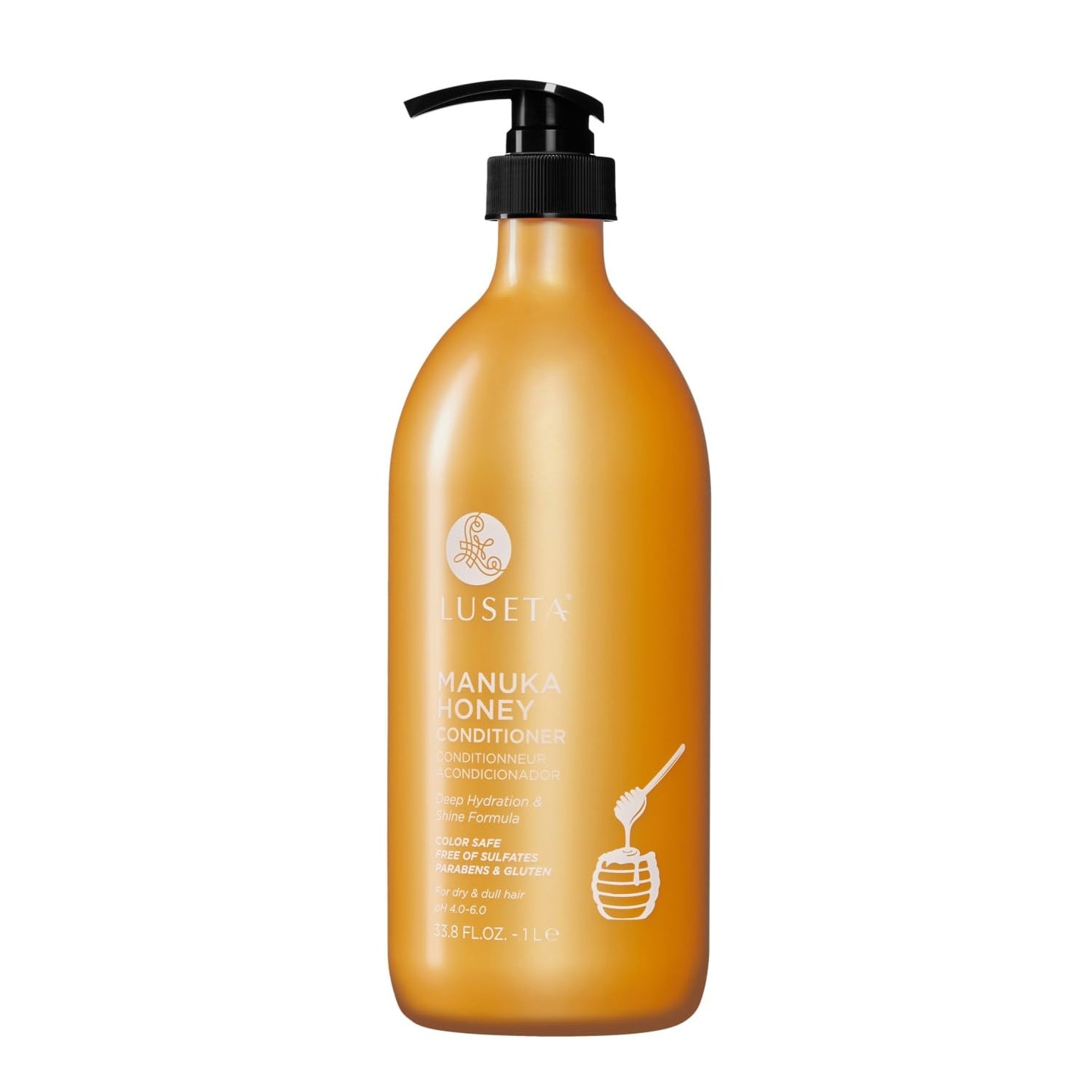 Luseta Manuka Honey Conditioner Set Hydrate & Repair for Dry and Dull Hair Adds Shine & Restore Softness Moisturizing for Damaged Hair 33.8oz Beauty & Personal Care LUSETA