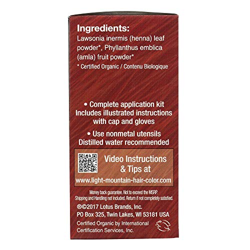 LIGHT MOUNTAIN 187013 Natural Hair Color 3 Piece -bright Red, 4 Ounce (Pack of 3) Beauty & Personal Care LIGHT MOUNTAIN