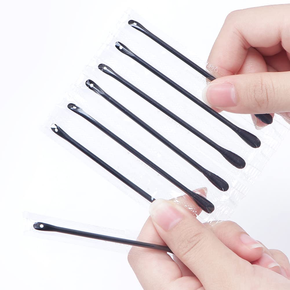 100Pcs Disposable Plastic Blackhead Remover Pimple Popper Tool Professional Double Headed Blackhead Extractor Removal Stick Cotton Swab Beauty Tool Beauty & Personal Care luzen