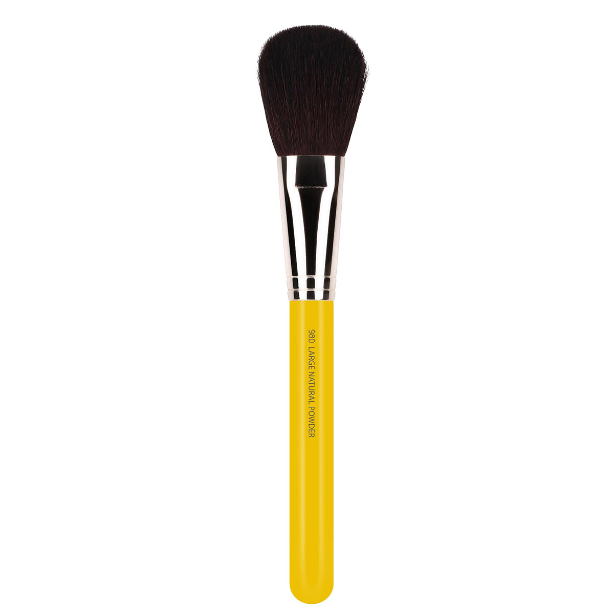 Bdellium Tools Professional Makeup Brush - Studio Series 980 Large Natural Powder - With Soft Synthetic Fibers, For Airbrushed Finish (Yellow, 1pc)