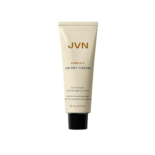 JVN No Heat Complete Air Dry Cream, 2 Fl Oz, Travel Size, Hair Smoothing Cream Enhances Your Natural Texture, Curl Cream and Wavy Hair Products Beauty & Personal Care JVN