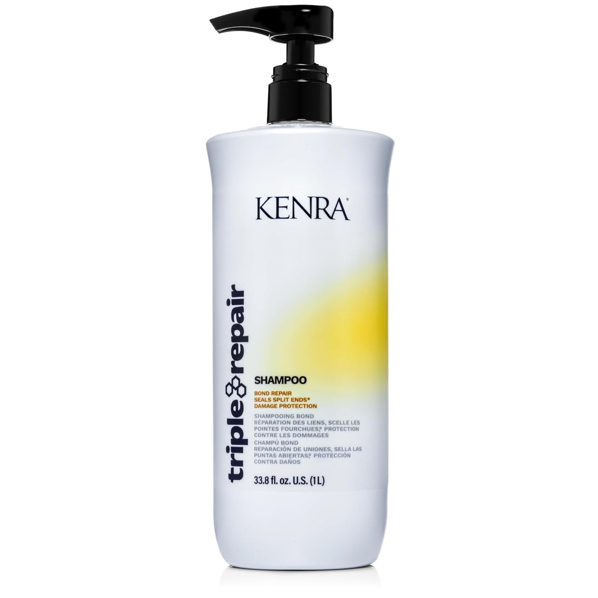 Kenra Triple Repair Shampoo/Conditioner Set | Targets & Repairs Weak or Broken Bonds | Split Ends | Damaged Hair | Bond Builder | Sulfate-Free | 33.8