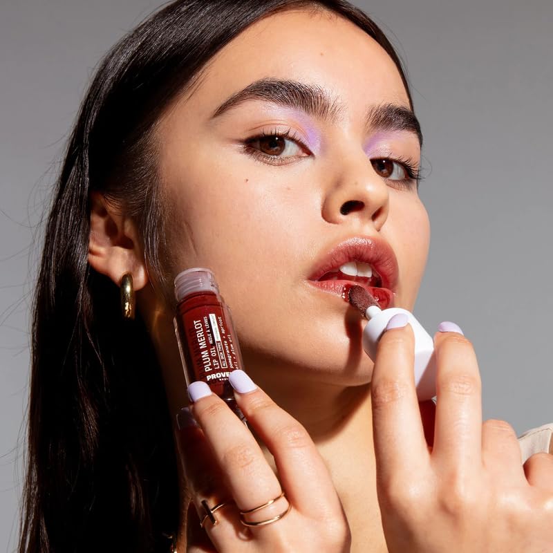 Provence Beauty Plum Merlot Lip Oil - Hydrating Tinted Lip Oil for Women with Plant-Based Oils - Moisturizes, Nourishes & Softens Lips Beauty and Personal Care Provence Beauty