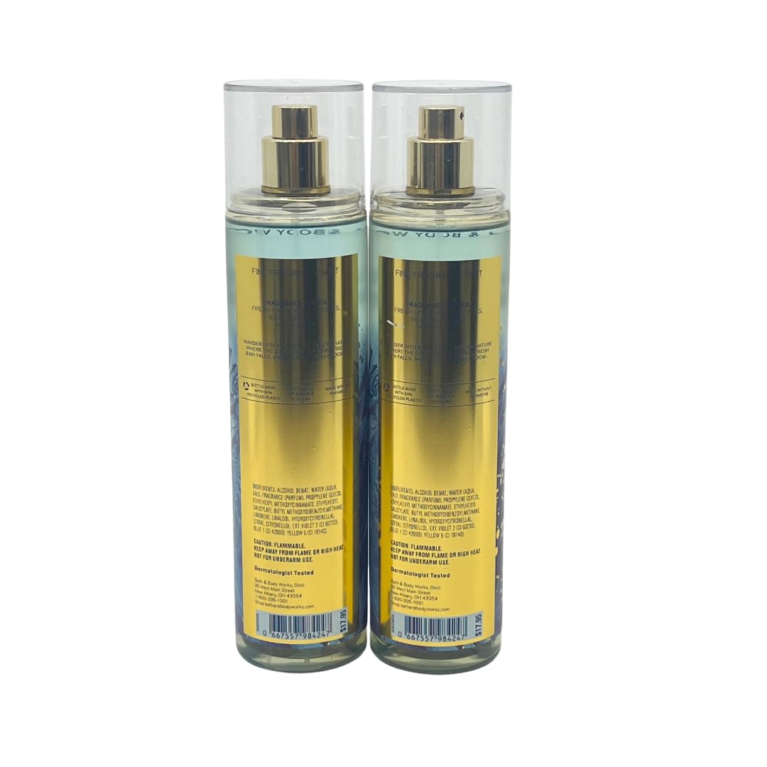 Bath & Body Works Saltwater Breeze Fine Fragrance Mist 8 oz / 236 mL - pack of 2-2023 Edition Beauty & Personal Care Bath & Body Works