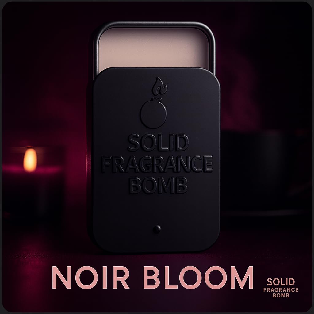Solid Fragrance Bomb - Premium All-Natural Solid Cologne for Men & Women | Long-Lasting, TSA-Safe, Alcohol-Free, Halal, Handmade Travel Fragrance Balm Beauty & Personal Care Solid Fragrance Bomb