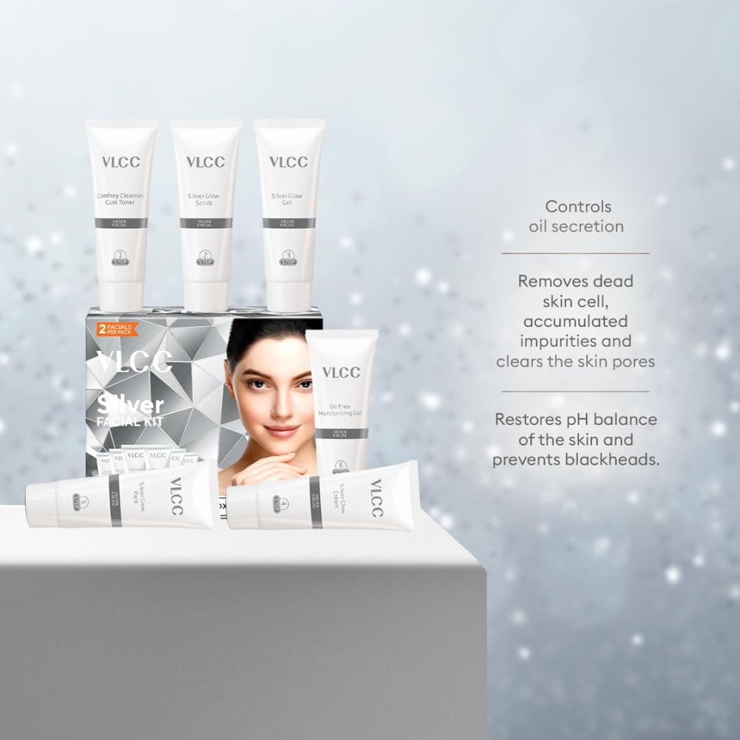 VLCC Silver Facial Kit (60gm) Beauty & Personal Care VLCC