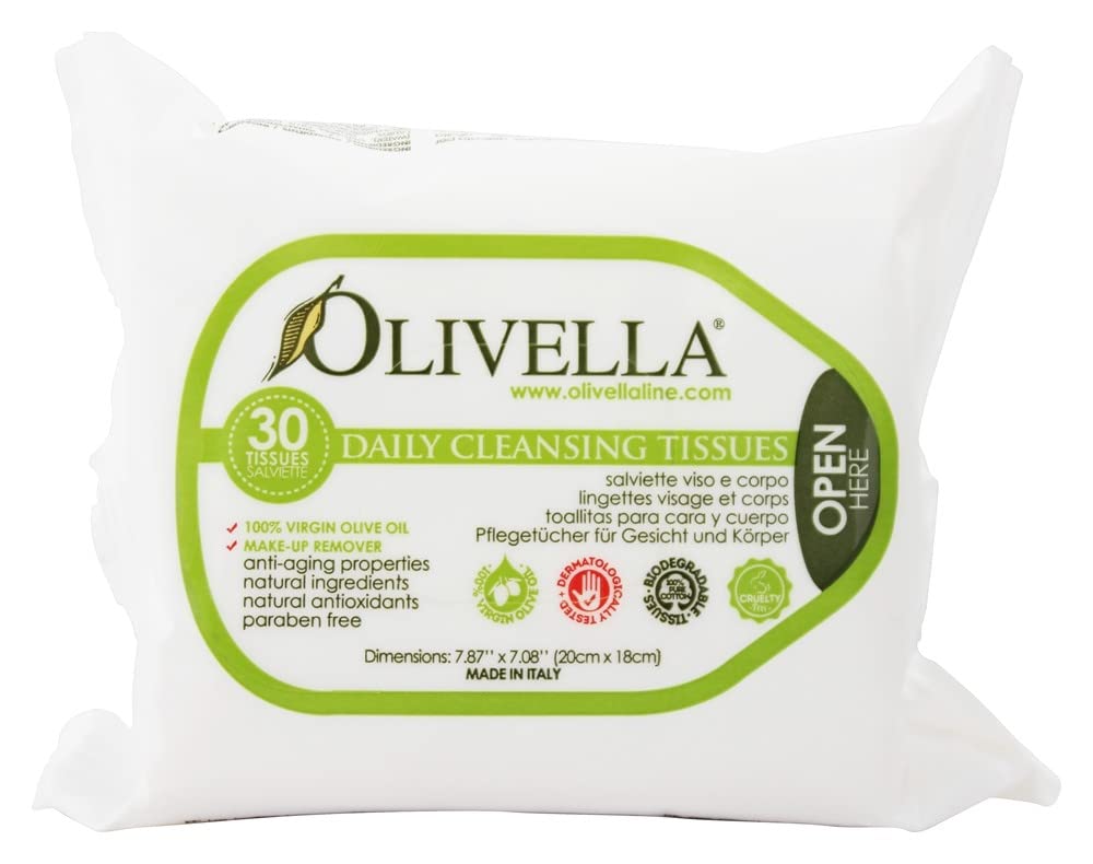 Olivella Daily Facial Cleansing Tissues - 30 Tissues Beauty & Personal Care Pousutong